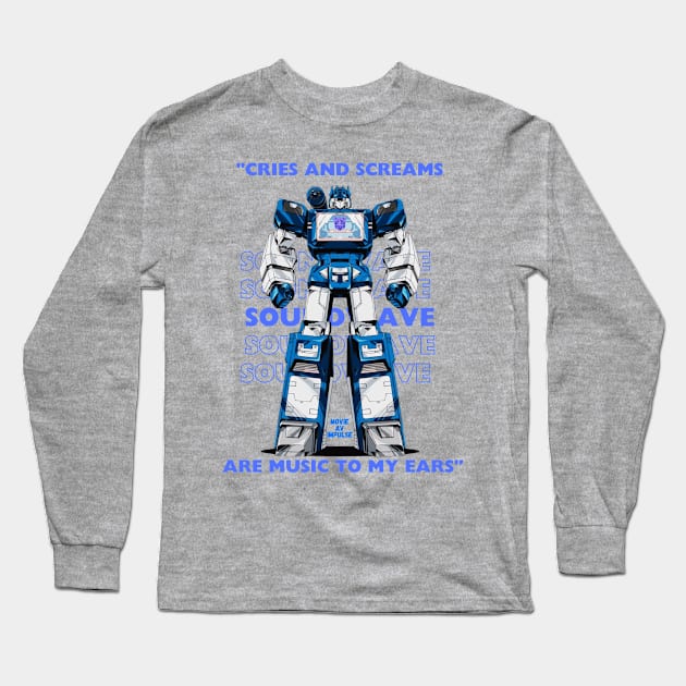 Soundwave Long Sleeve T-Shirt by MOVIE AV IMPULSE CREATION 